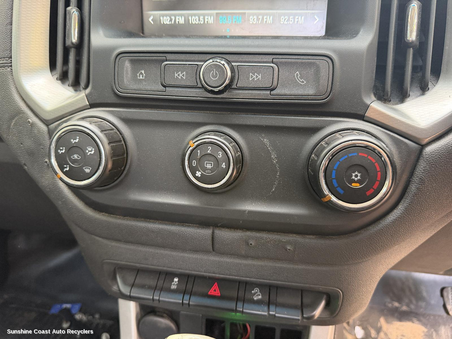 2016-2020 Holden Colorado Heater Ac Controls