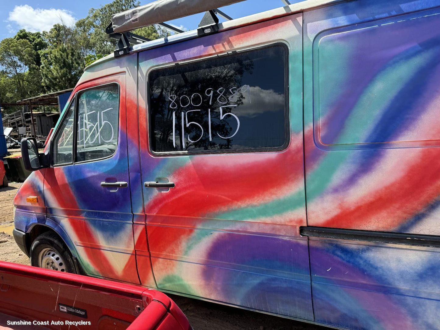 2001 Mercedes Sprinter Left Rear Door Sliding