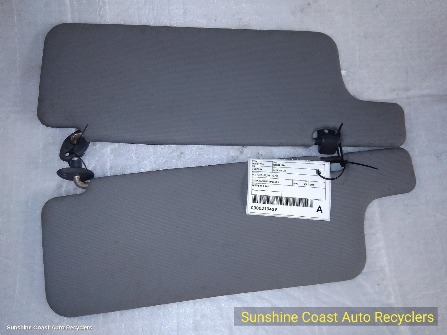 1996-1998 Ford Courier Sunvisor