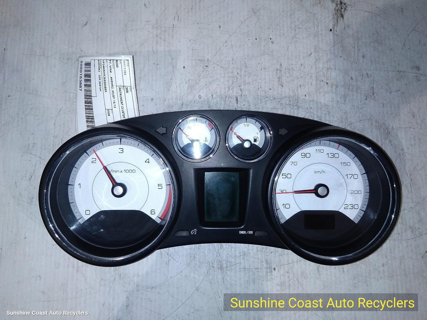 2008 Peugeot 308 Instrument Cluster