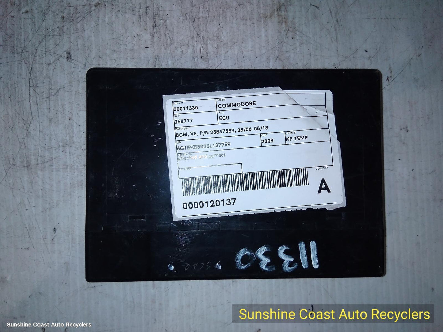 2008 Holden Commodore Ecu
