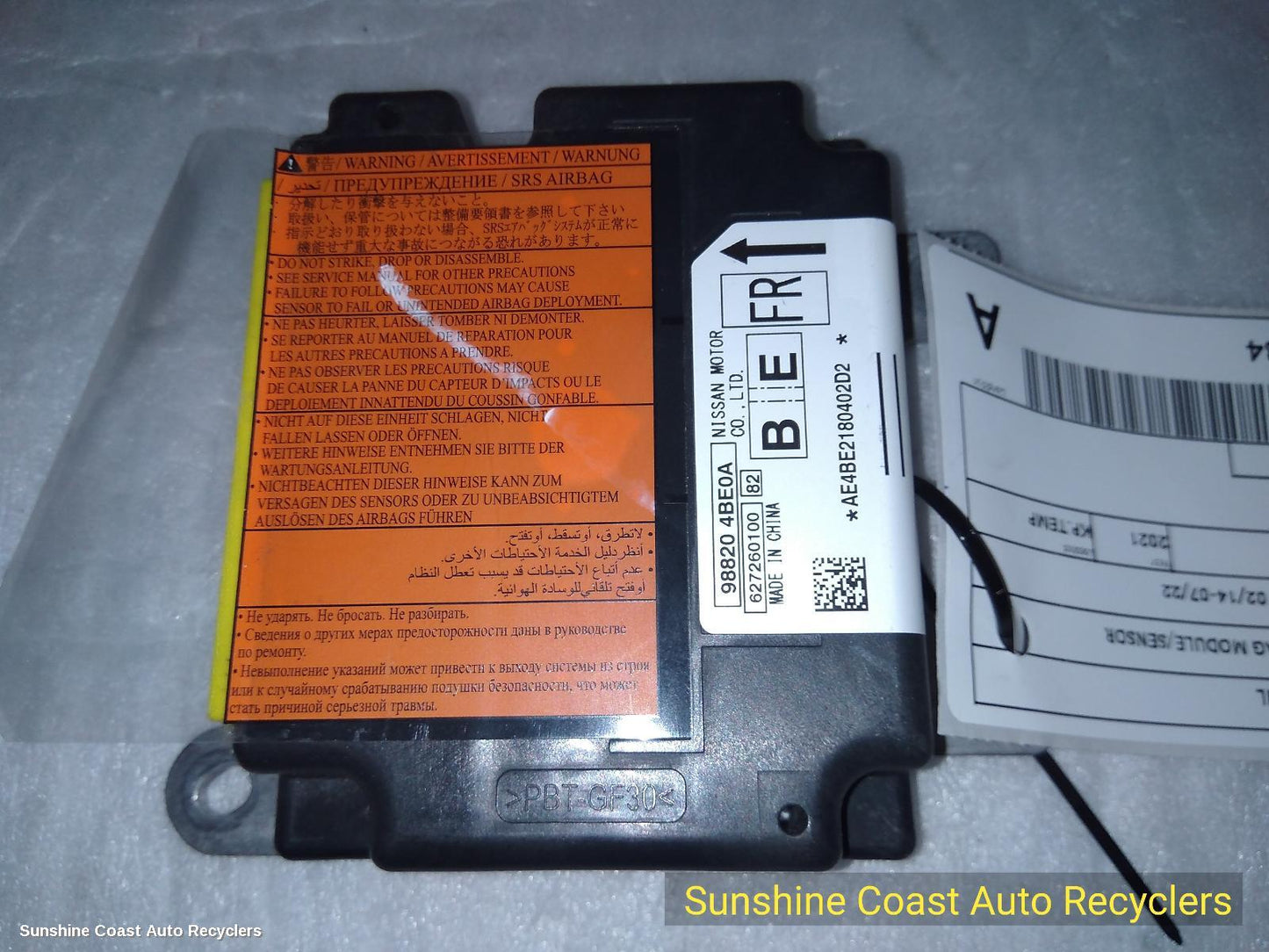 2021 Nissan Xtrail Airbag Module Sensor