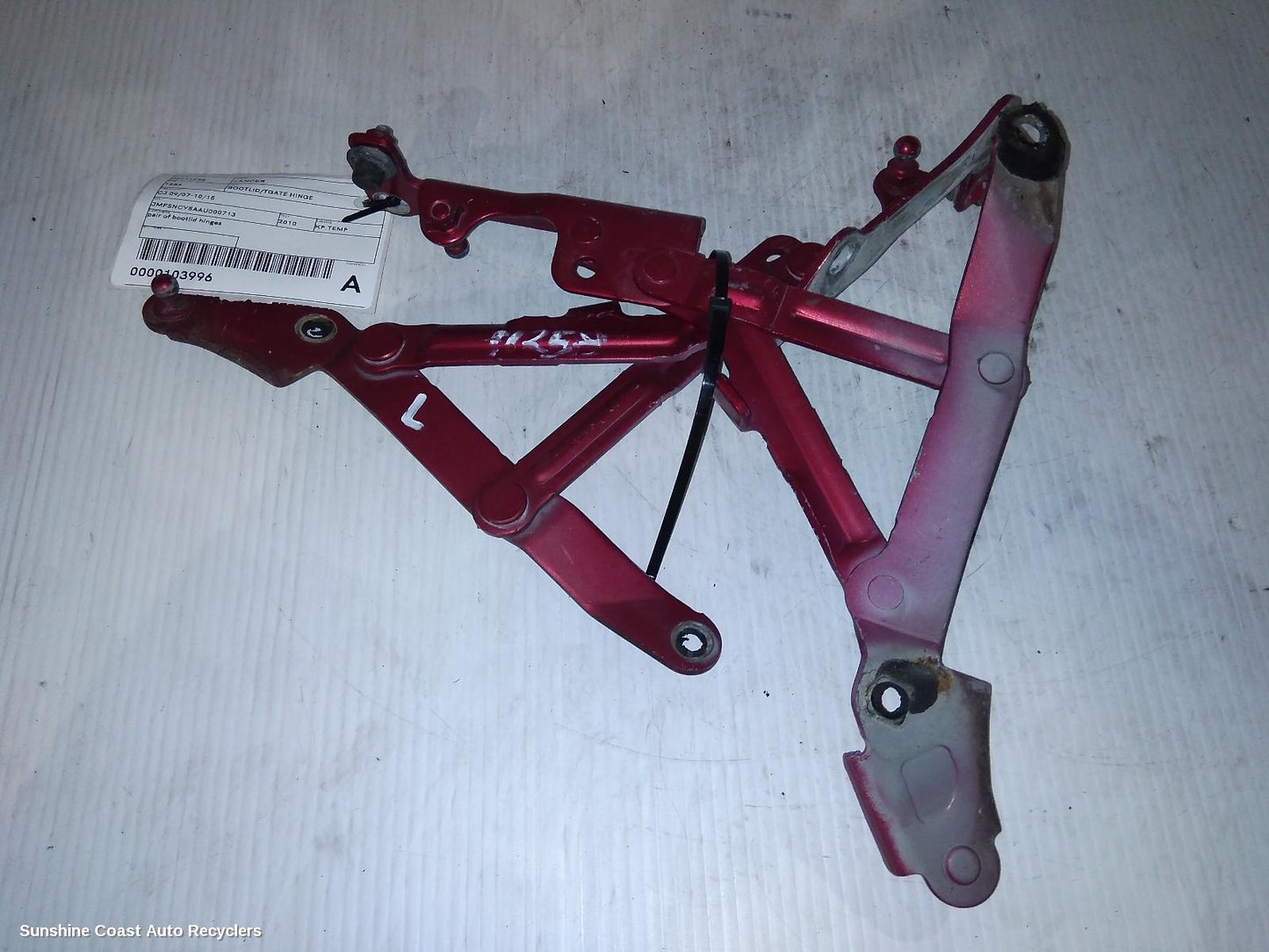 2010 Mitsubishi Lancer Bootlid Tgate Hinge