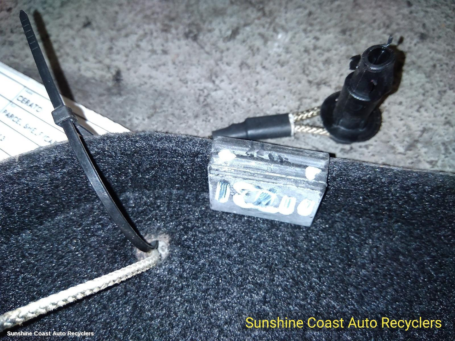 2013 Kia Cerato Parcel Shelf Cargo Blind