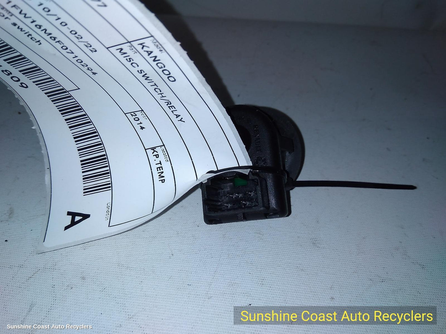2014 Renault Kangoo Misc Switch Relay