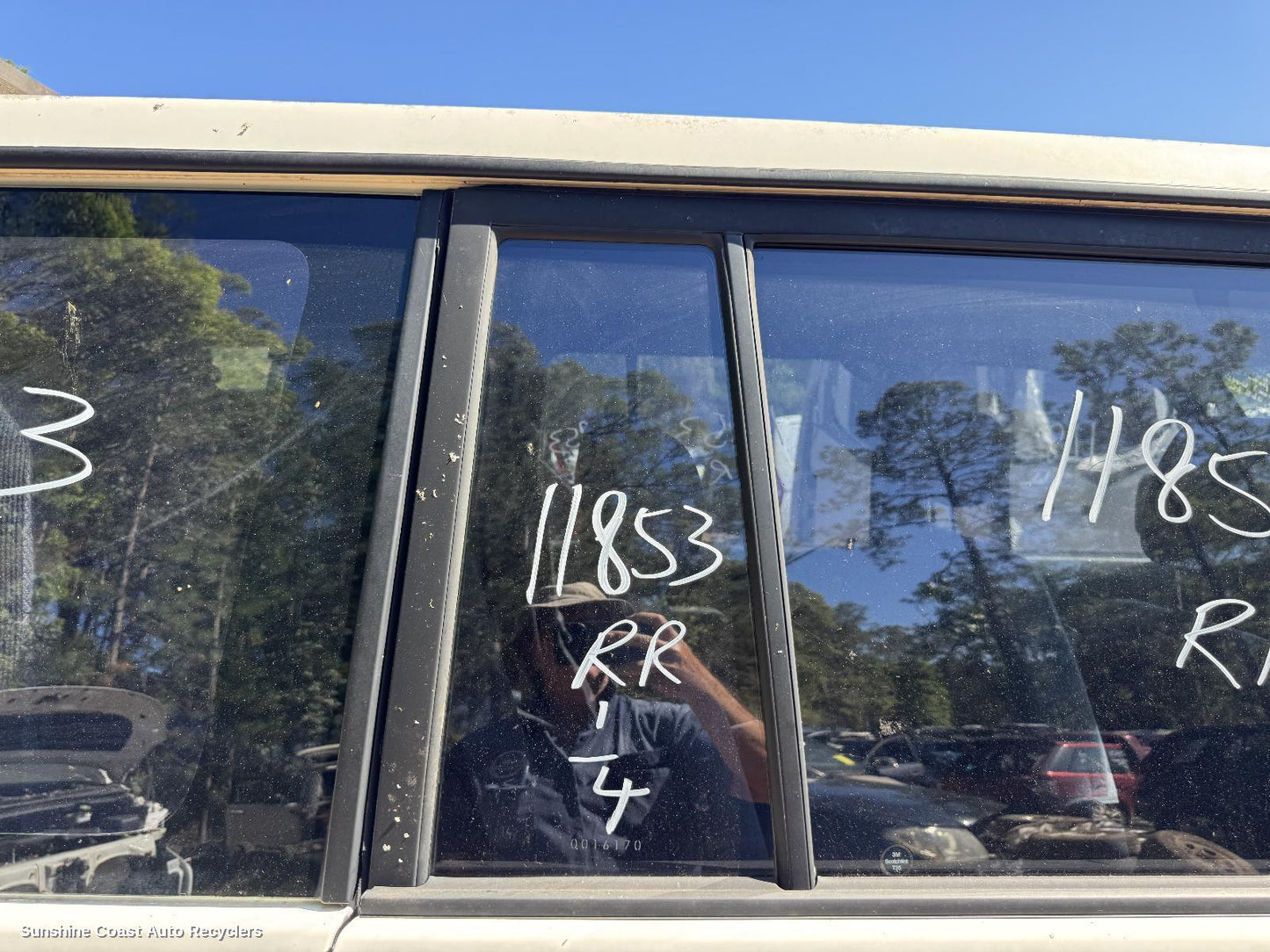 1998 Toyota Prado Right Rear 1 4 Door Glass