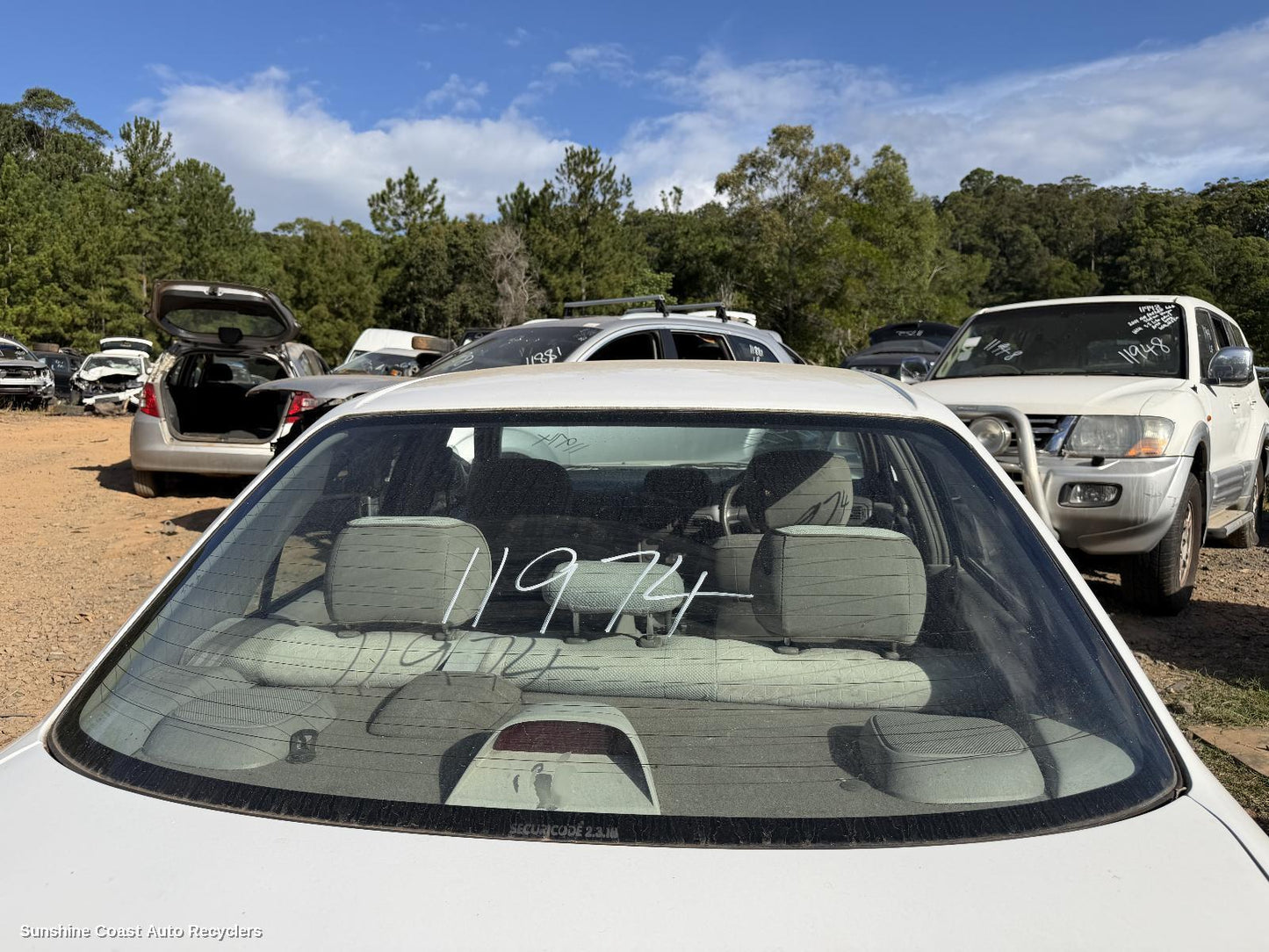 1998-2001 Toyota Corolla Rear Tailgate Glass