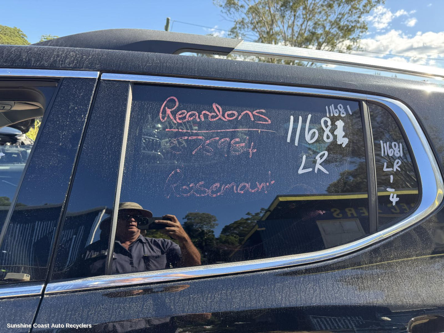 2019 Holden Acadia Left Rear Door Window
