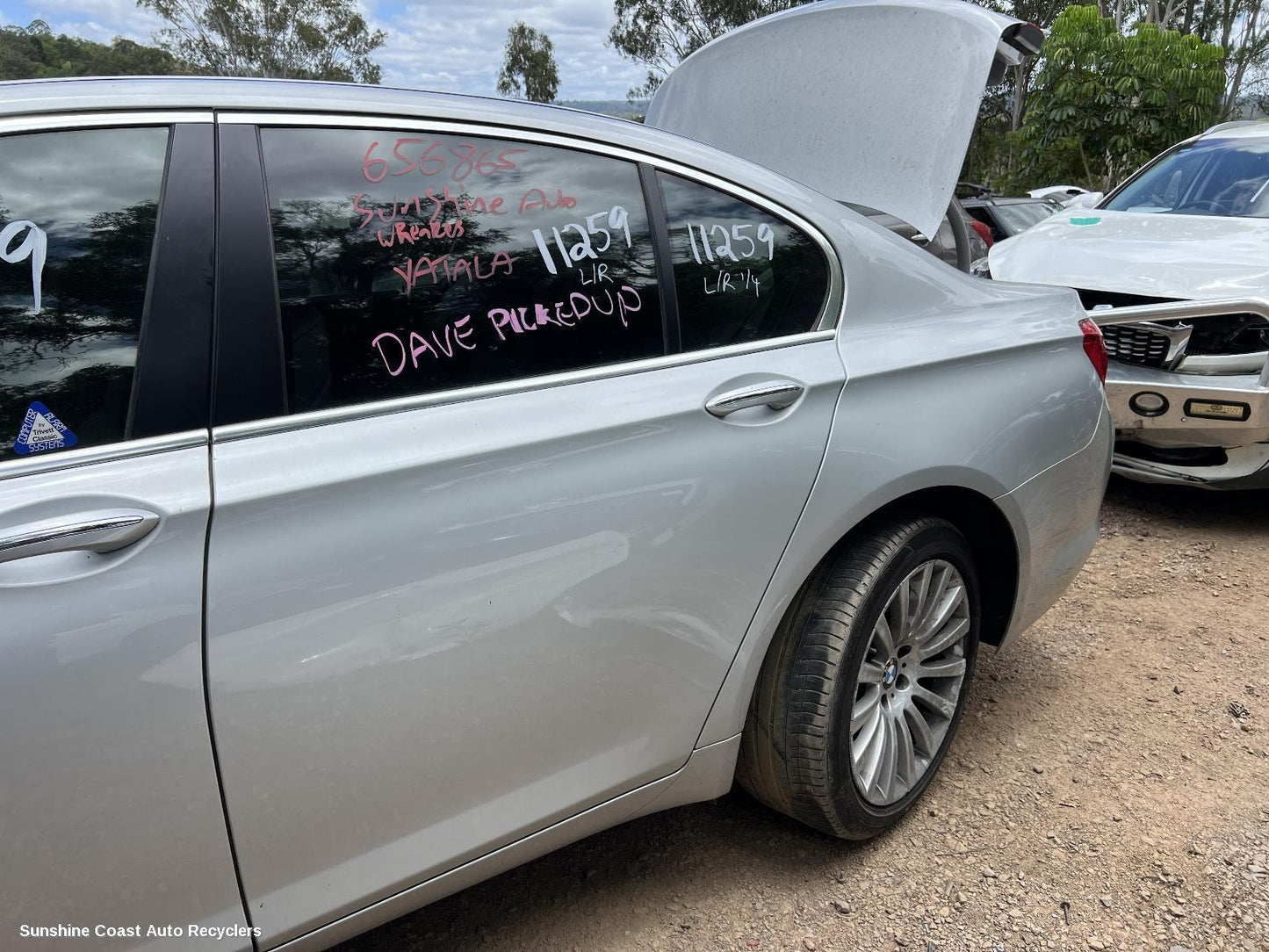 2011 Bmw 7 Series Left Rear Door Sliding