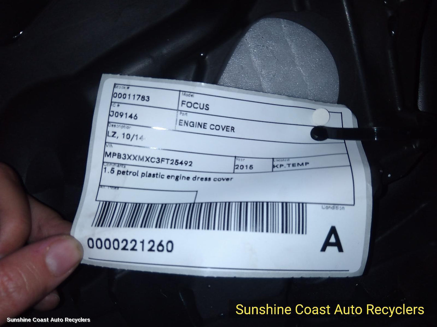 2015 Ford Focus Engine Cover