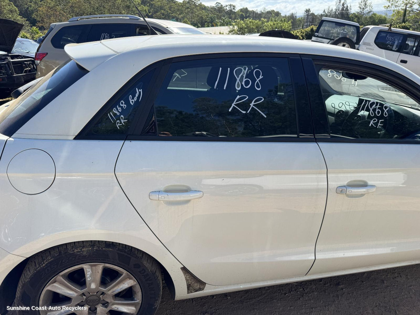 2012 Audi A1 Right Rear Door Sliding