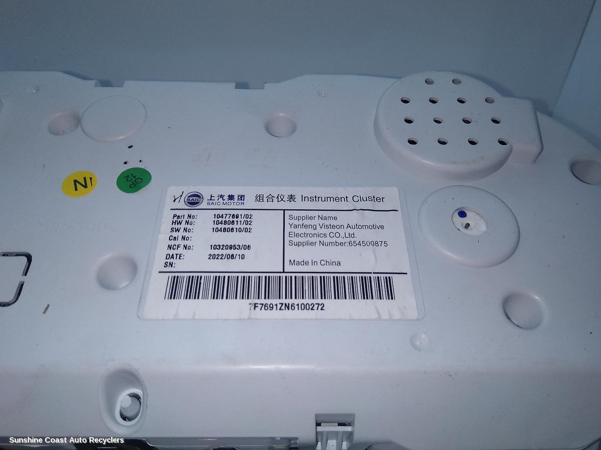 2017-2024 Mg Zs Instrument Cluster