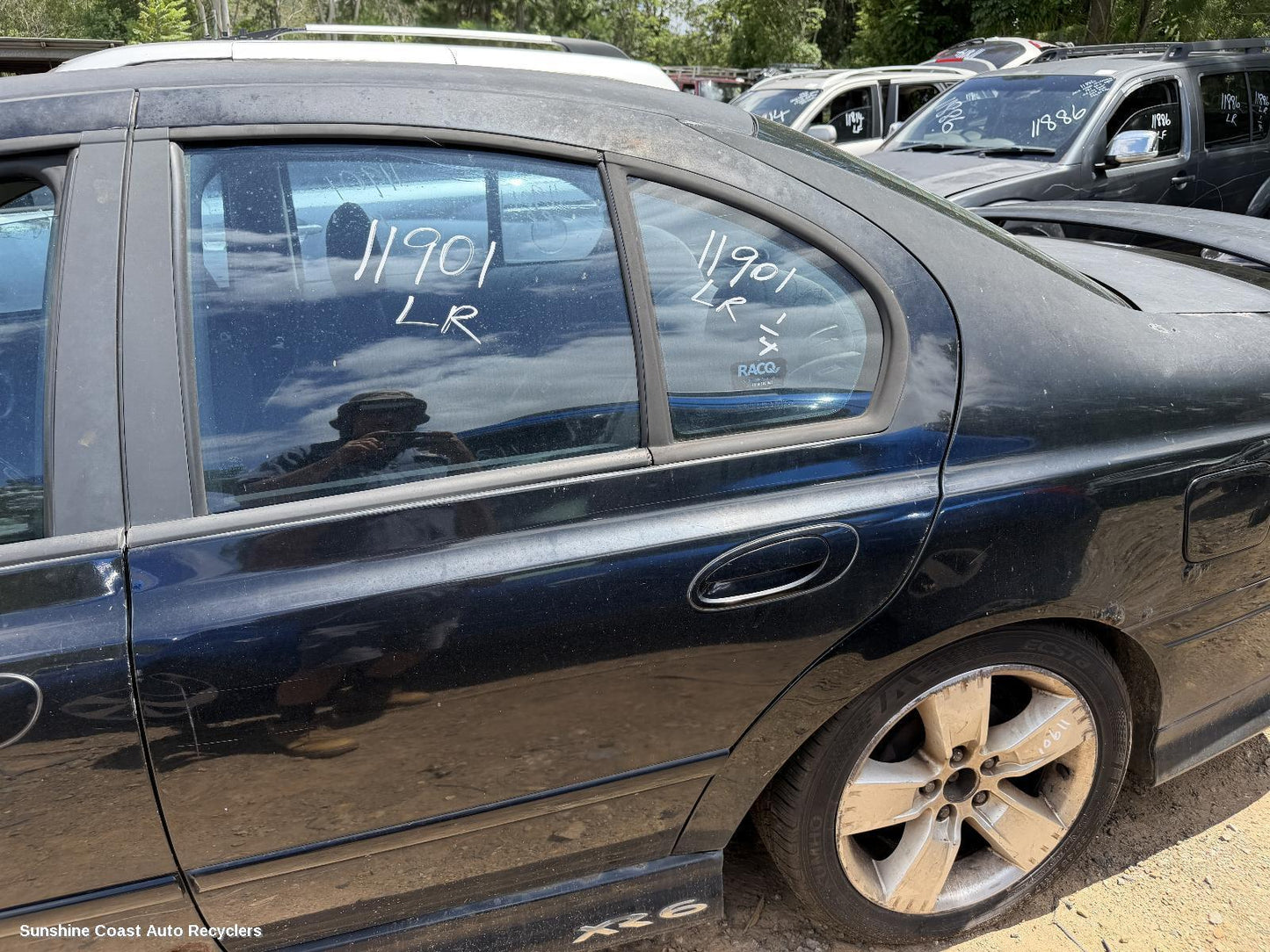 2006 Ford Falcon Left Rear 1 4 Door Glass