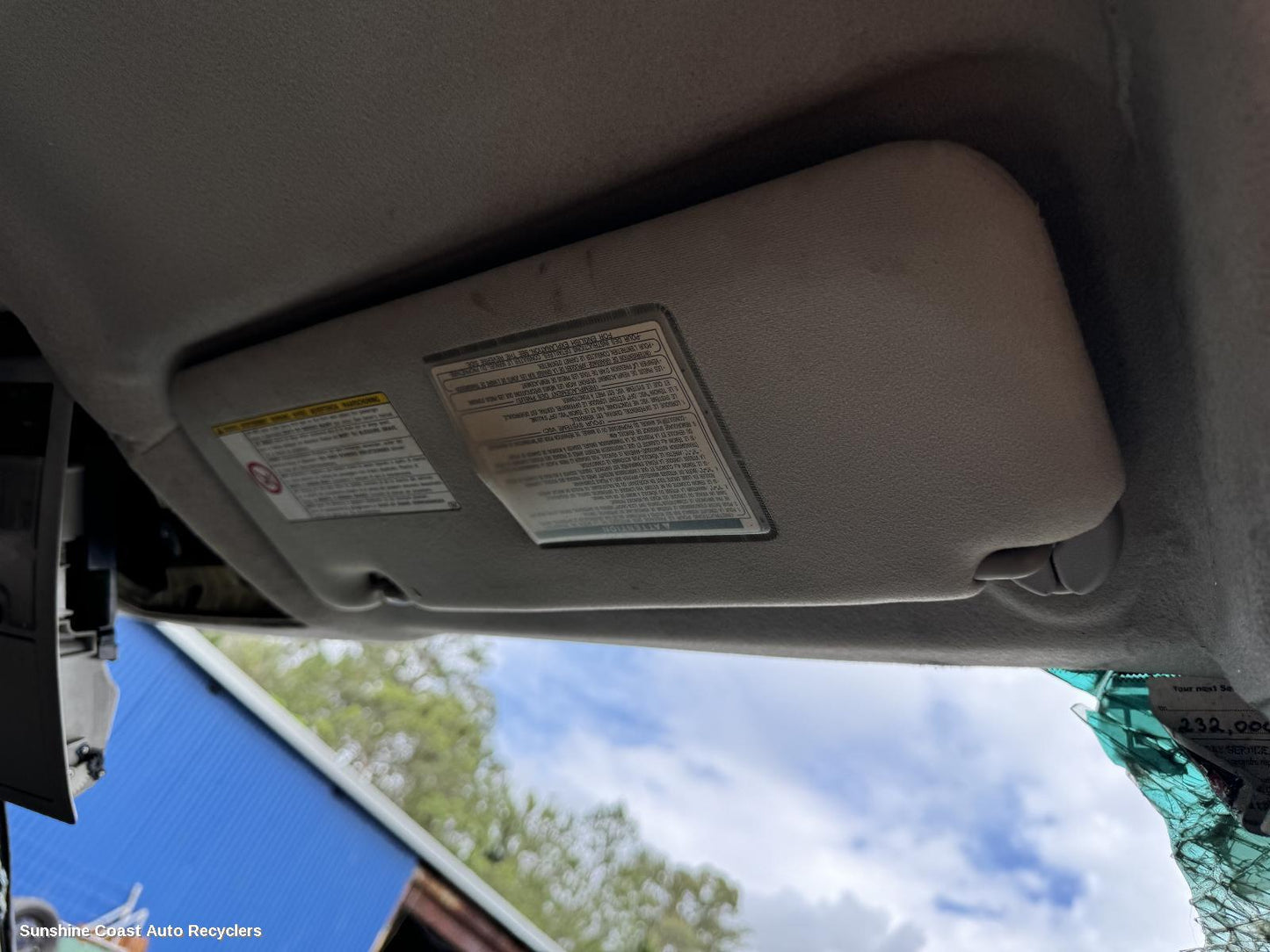 2012 Toyota Landcruiser Sunvisor