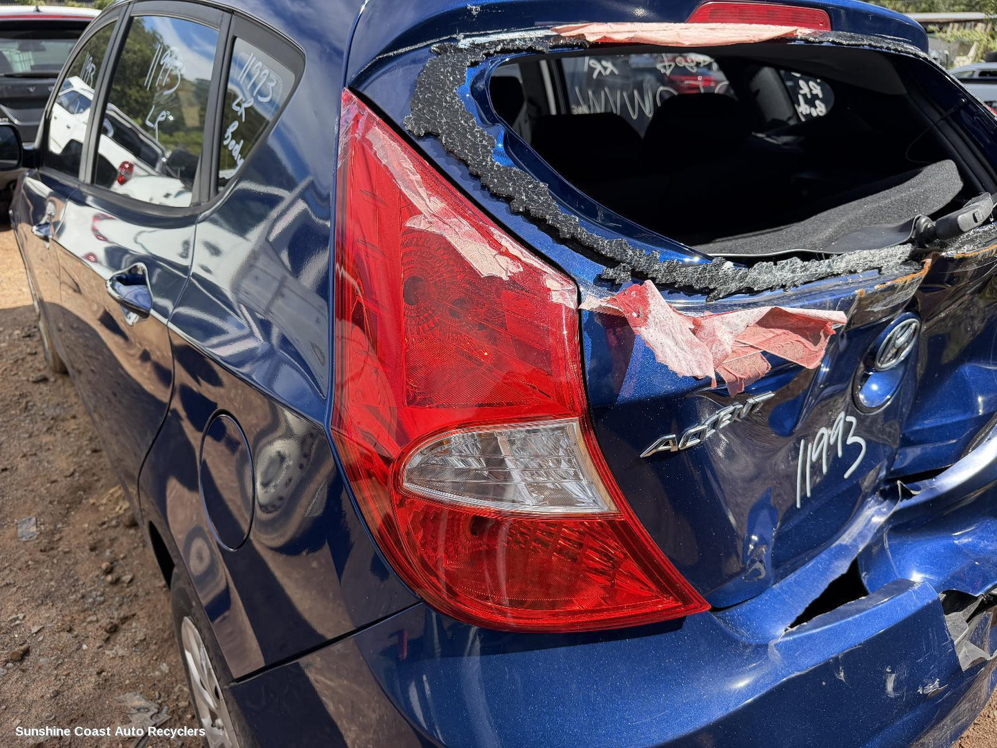 2011-2019 Hyundai Accent Left Taillight