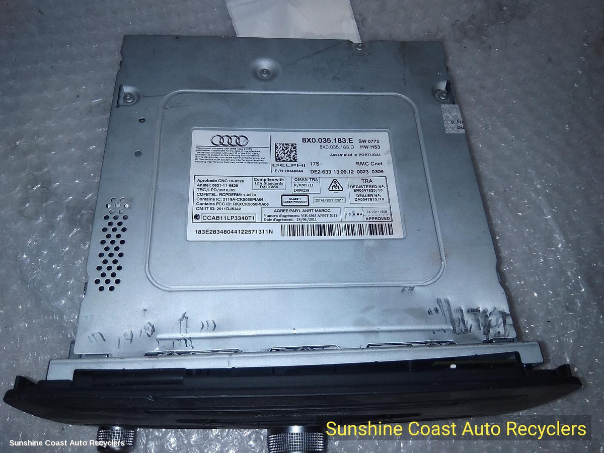 2012-2018 Audi A1 Radio Cd Dvd Sat Tv