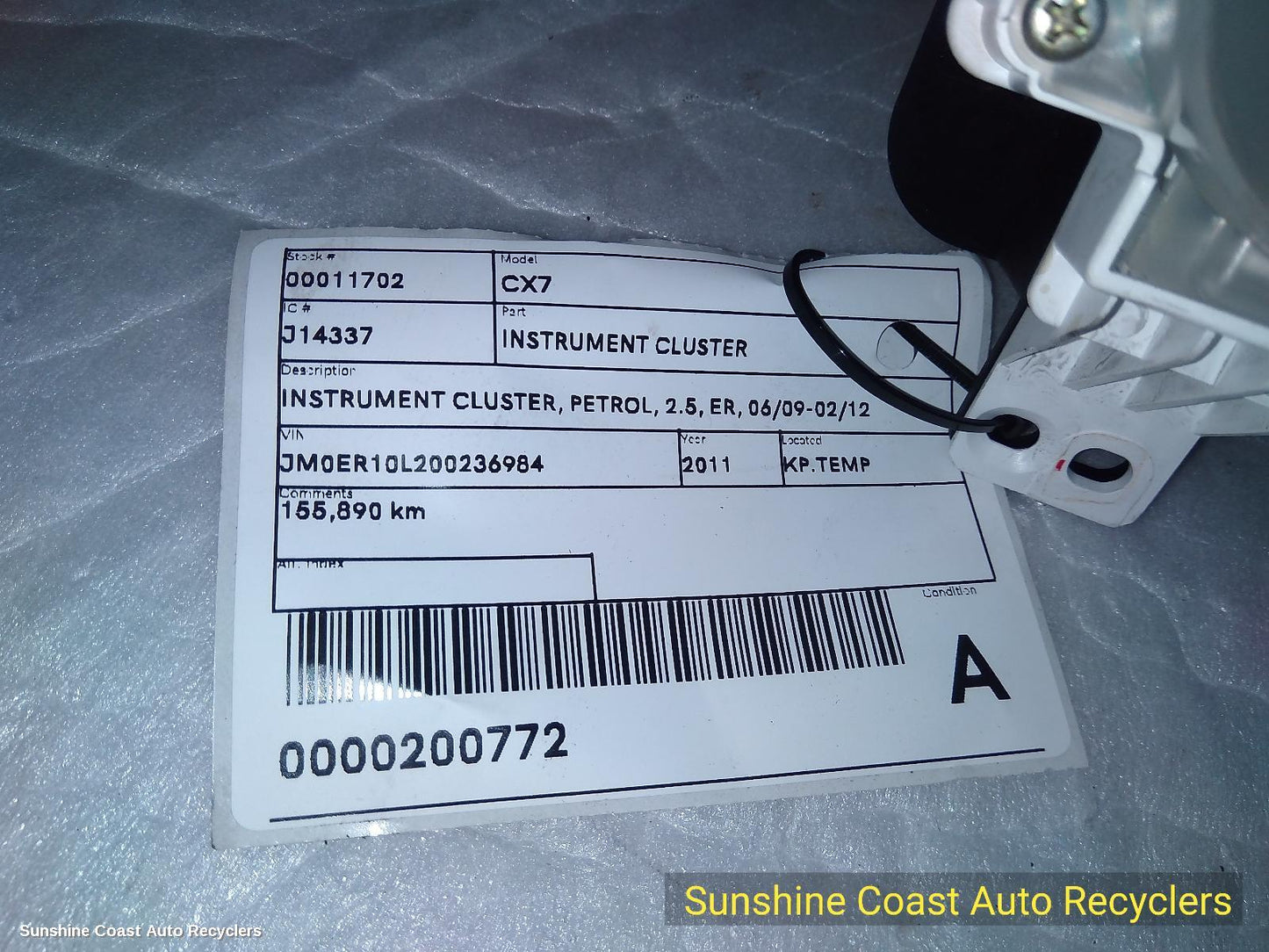2009-2012 Mazda Cx7 Instrument Cluster
