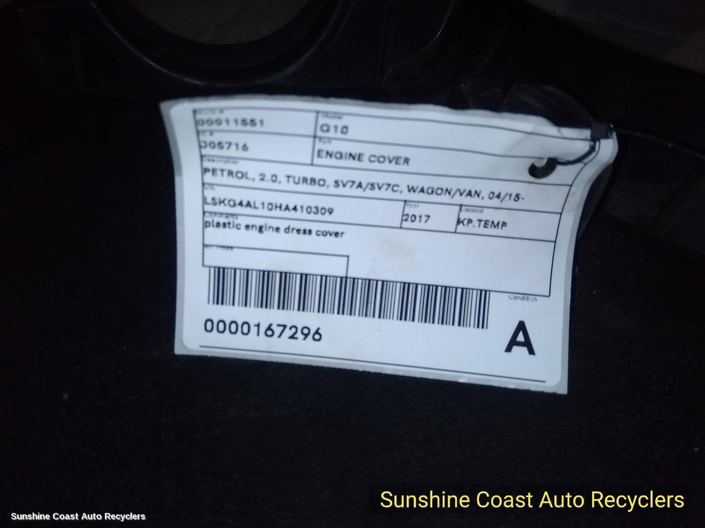 2015-2025 Ldv G10 Engine Cover