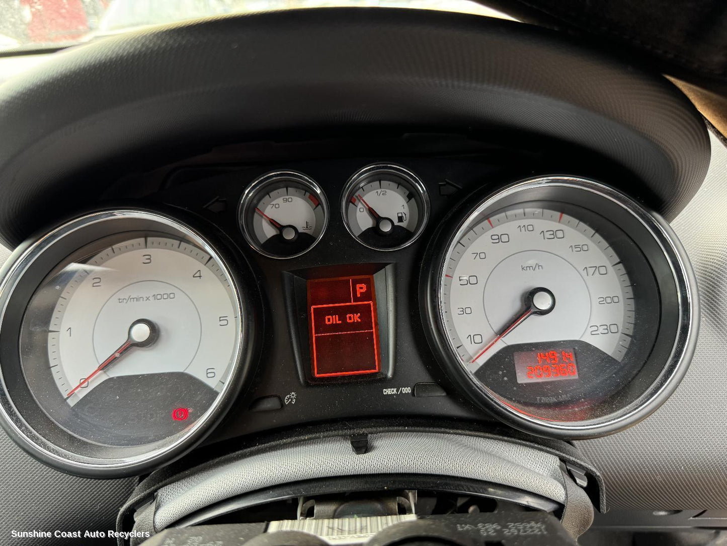 2008 Peugeot 308 Instrument Cluster