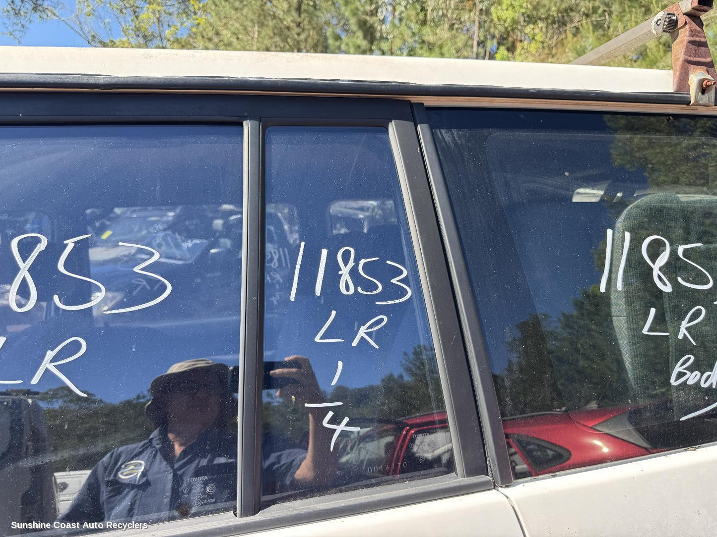 1998 Toyota Prado Left Rear 1 4 Door Glass