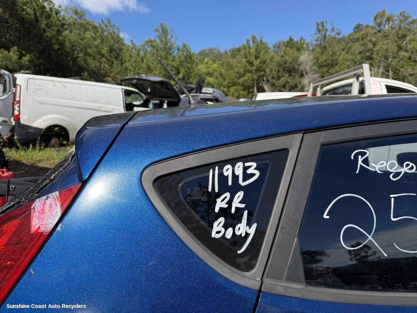 2011-2019 Hyundai Accent Right Rear Side Glass