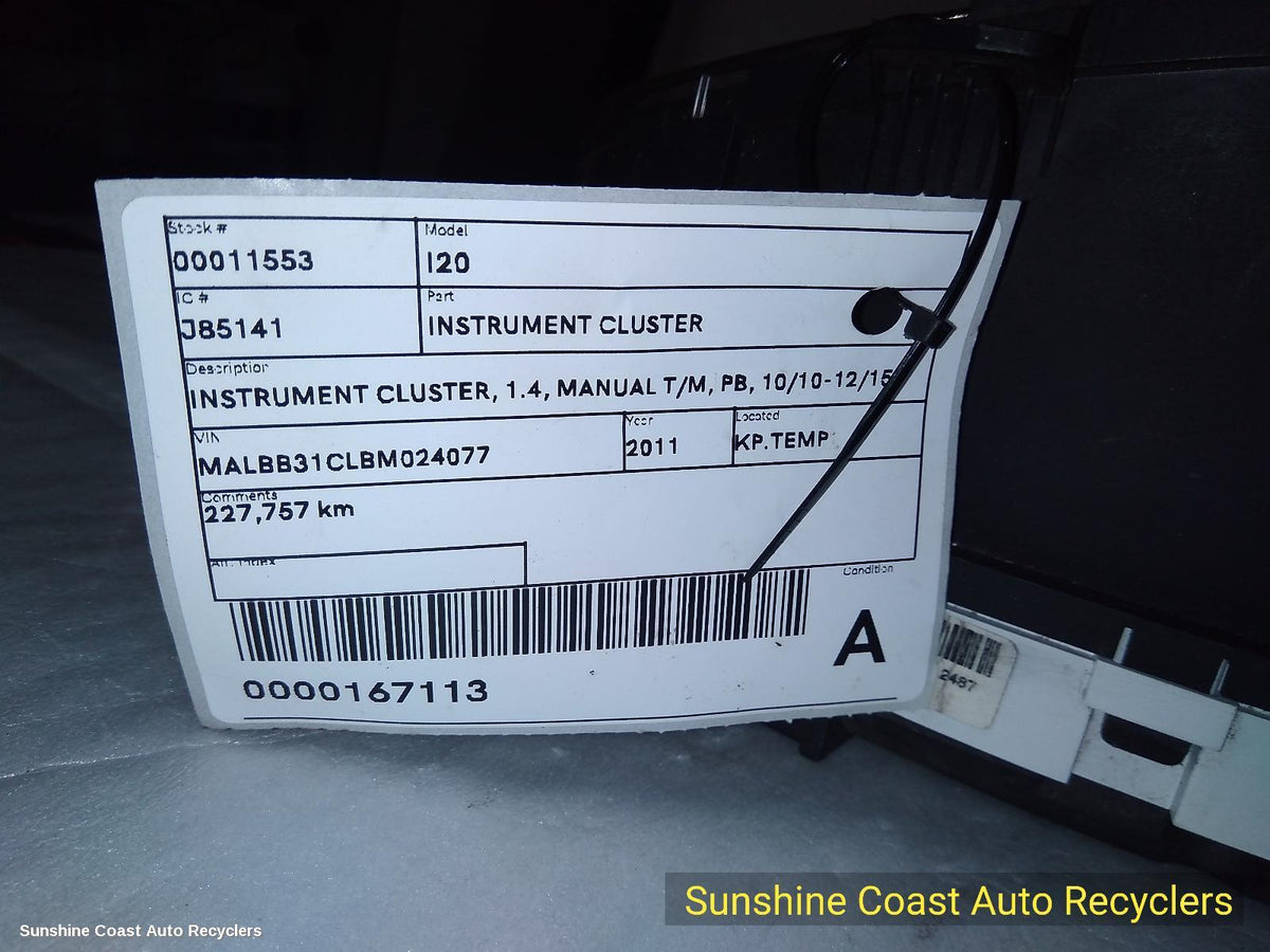 2010-2015 Hyundai I20 Instrument Cluster