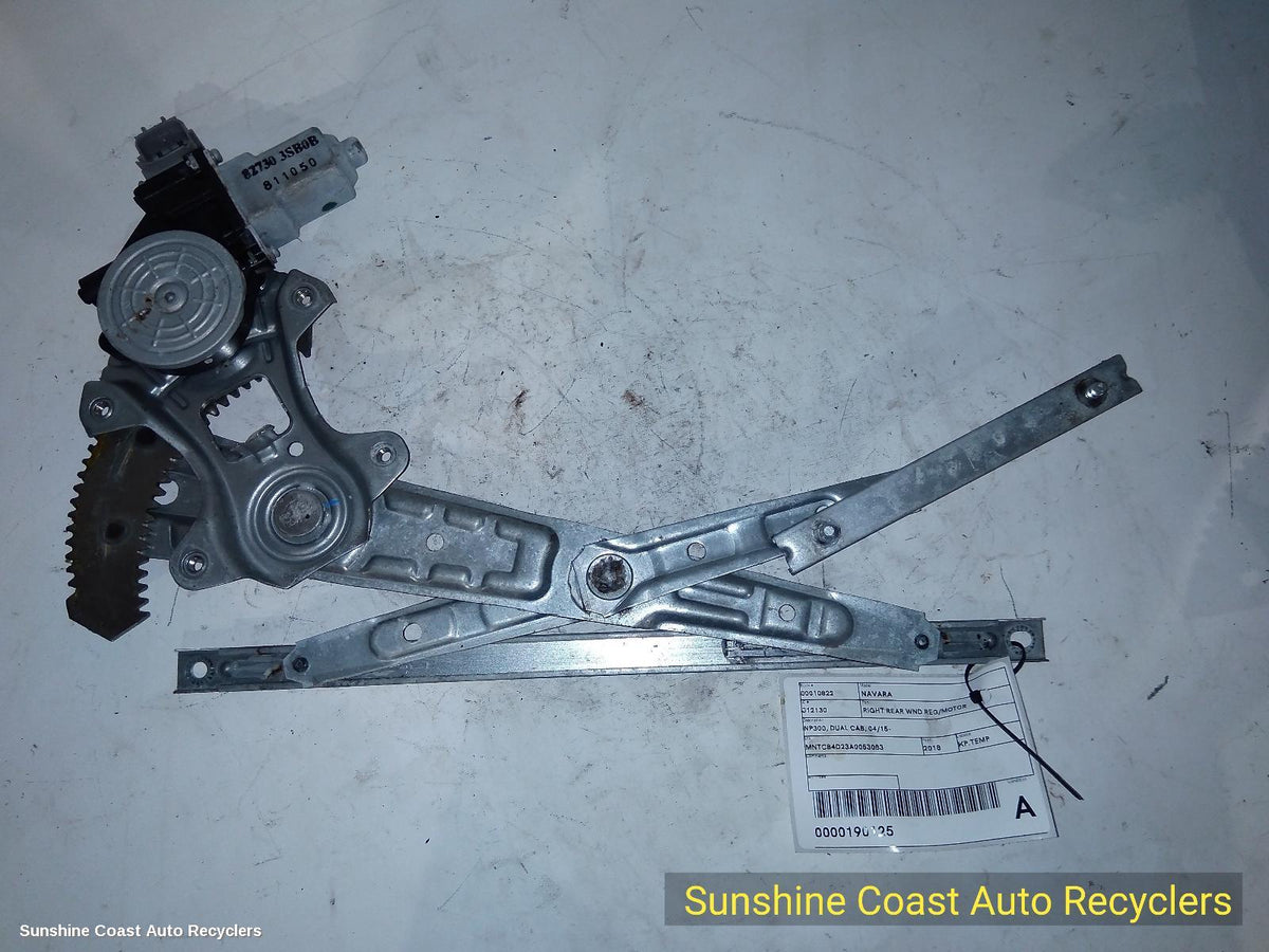 2015-2025 Nissan Navara Right Rear Wnd Reg Motor