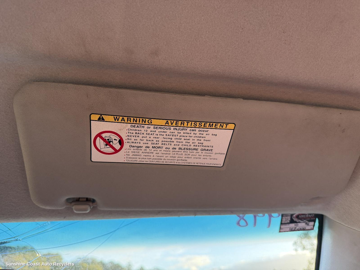 2005-2015 Toyota Hilux Sunvisor
