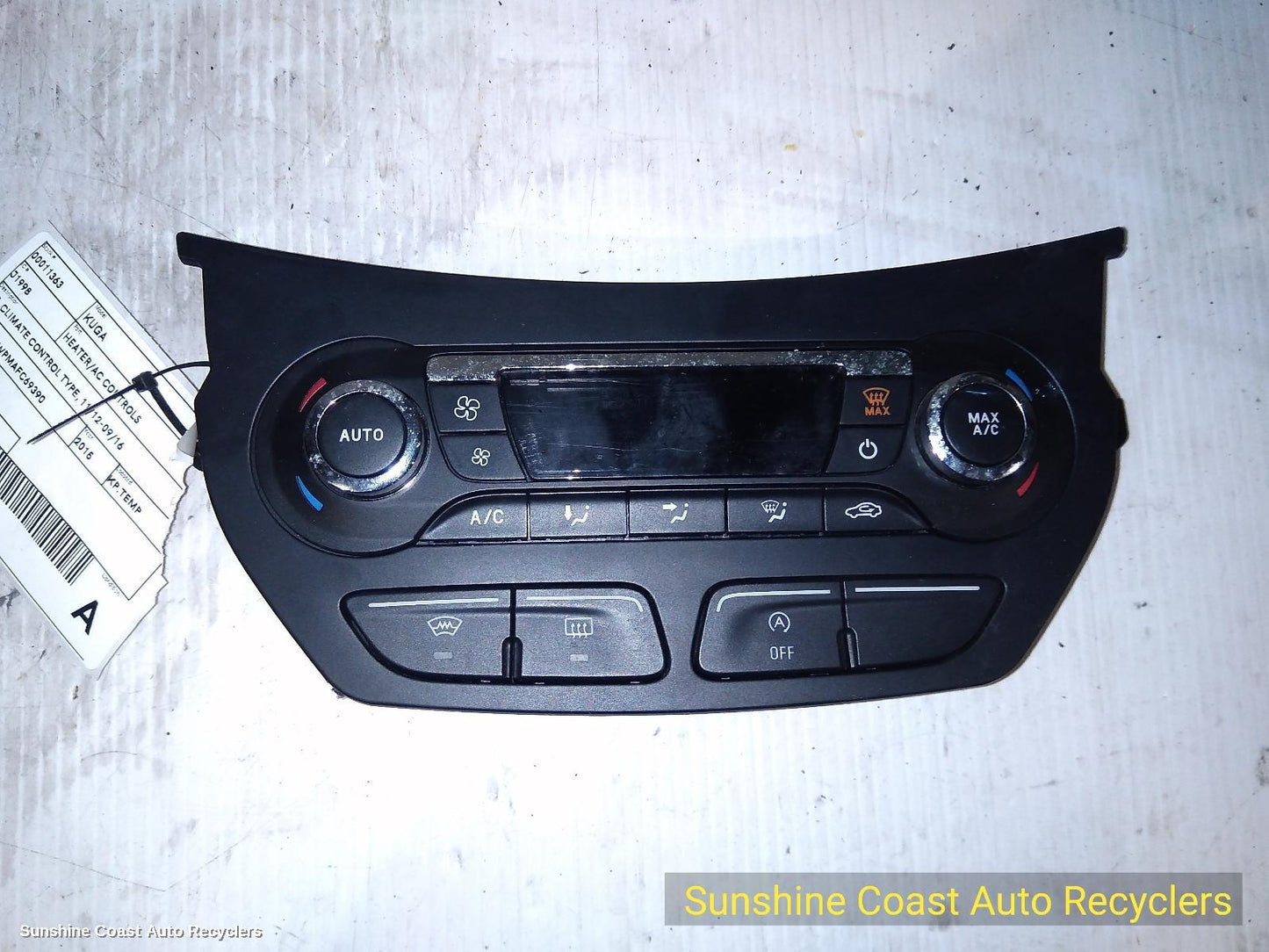 2015 Ford Kuga Heater Ac Controls