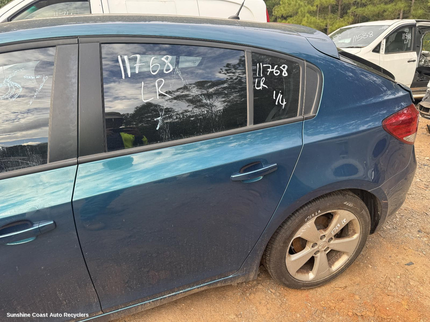 2012 Holden Cruze Left Rear 1 4 Door Glass