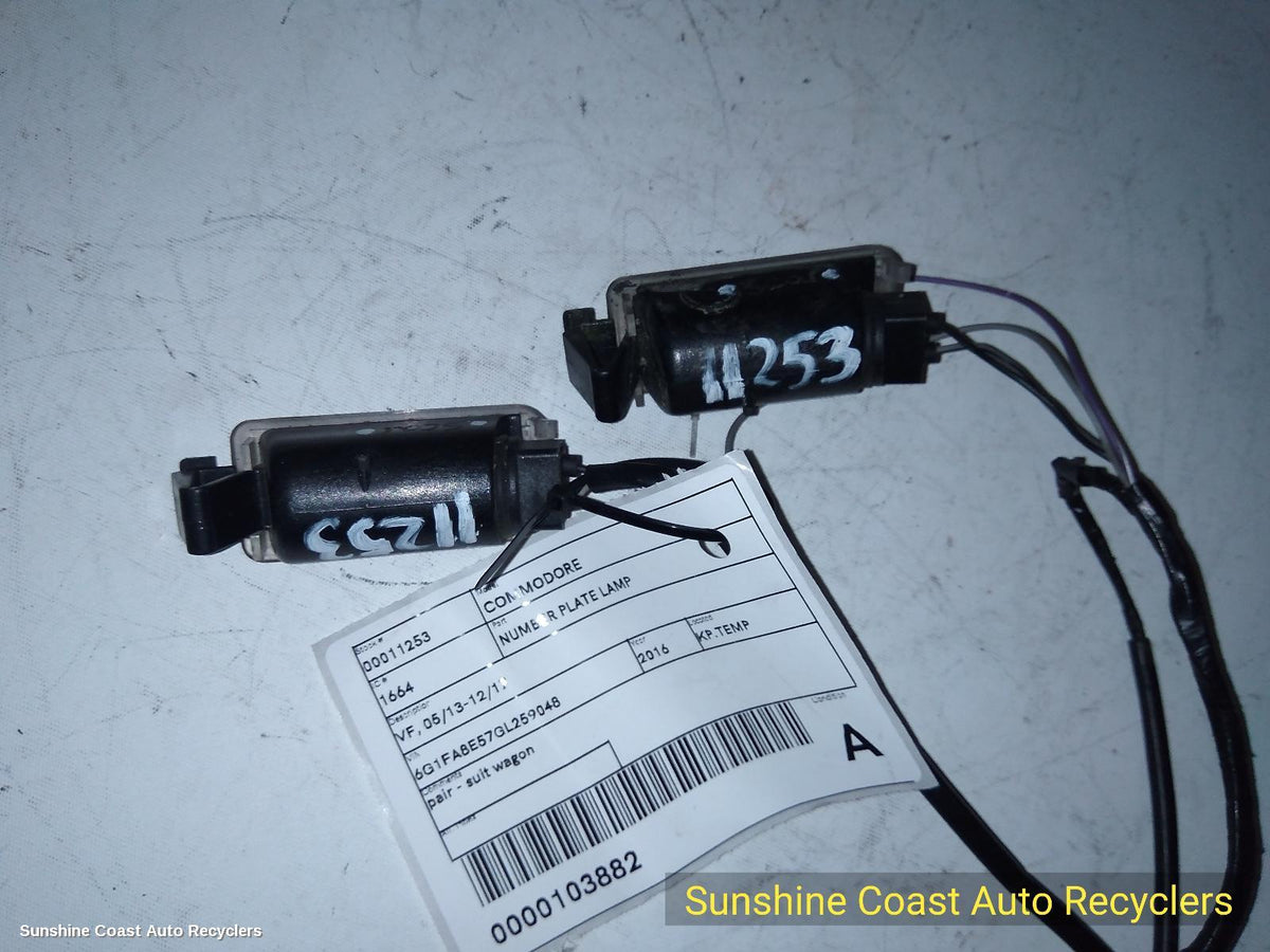 2013-2017 Holden Commodore Number Plate Lamp