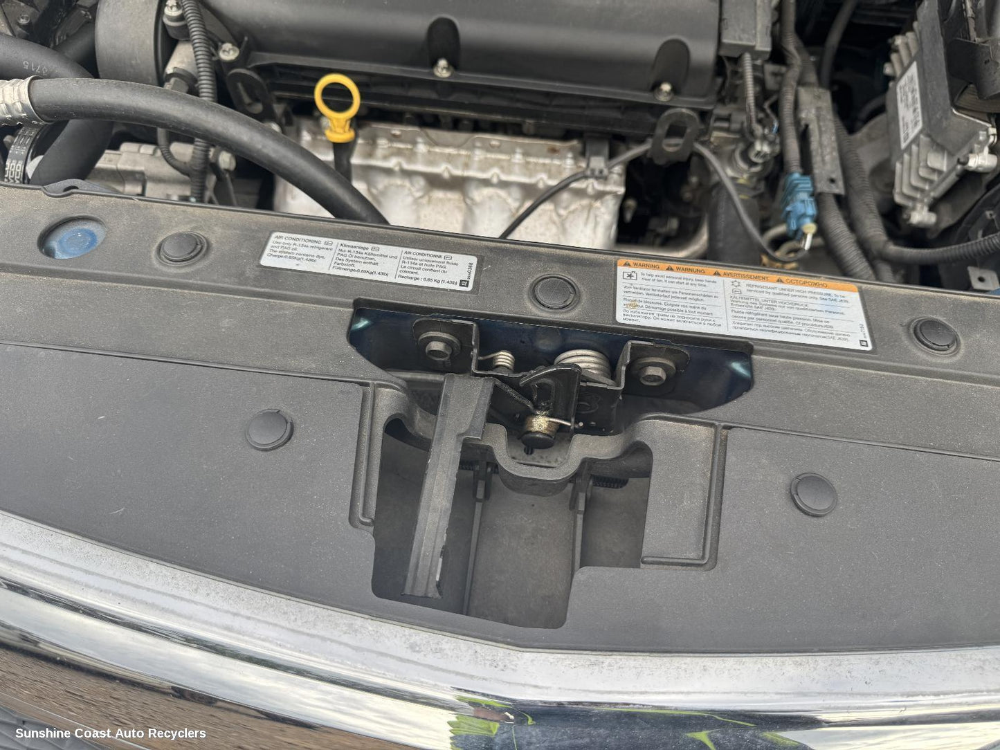 2012 Holden Cruze Bonnet Lock Support