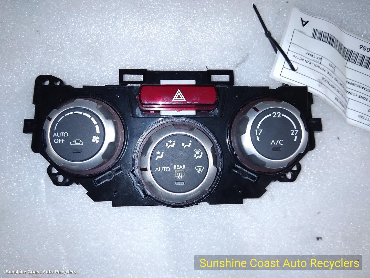 2009-2012 Subaru Forester Heater Ac Controls