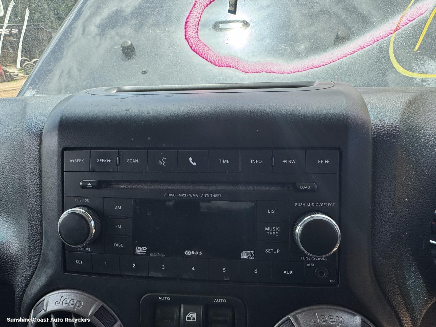2013 Jeep Wrangler Radio Cd Dvd Sat Tv