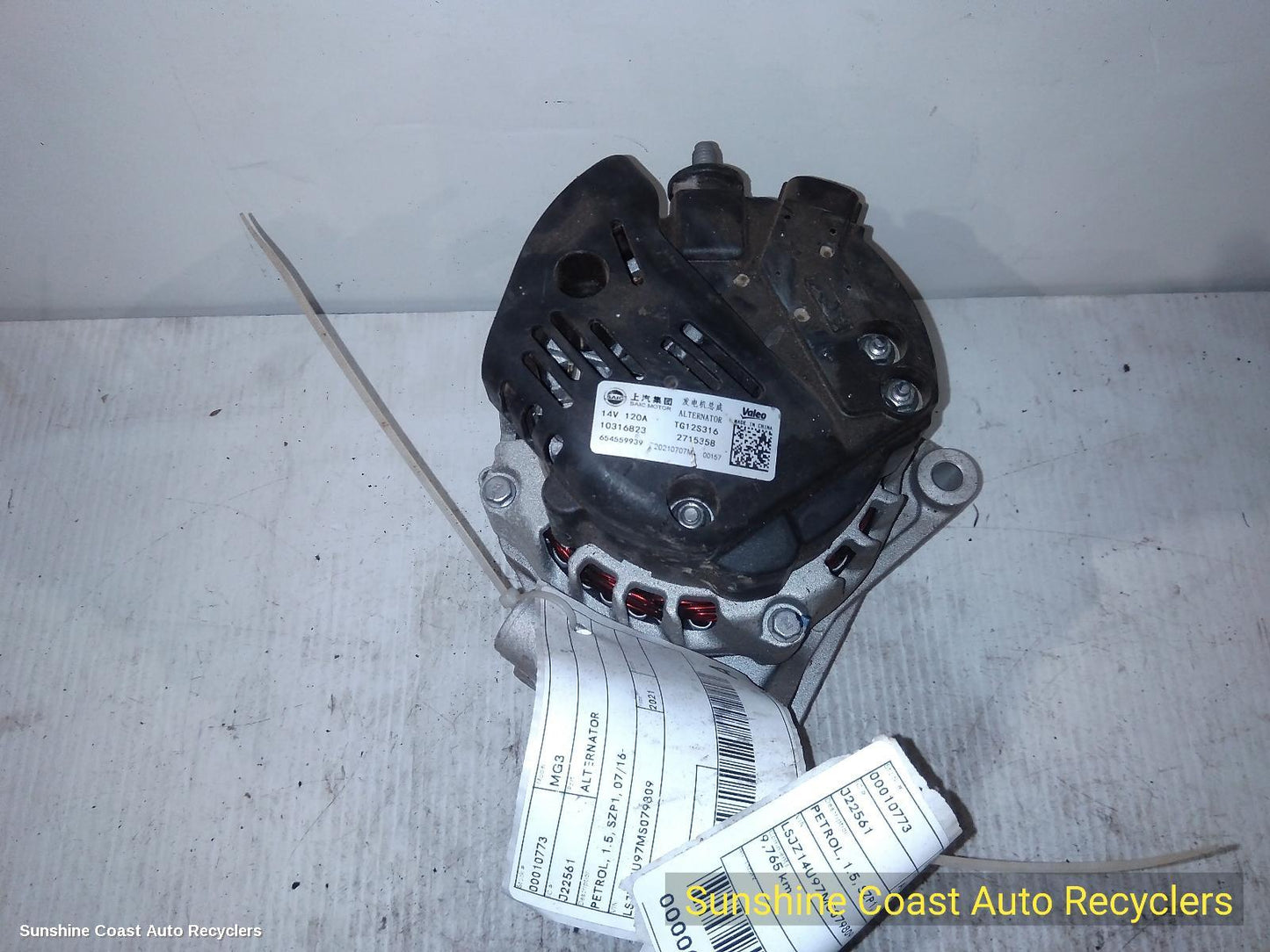 2021 Mg Mg3 Alternator