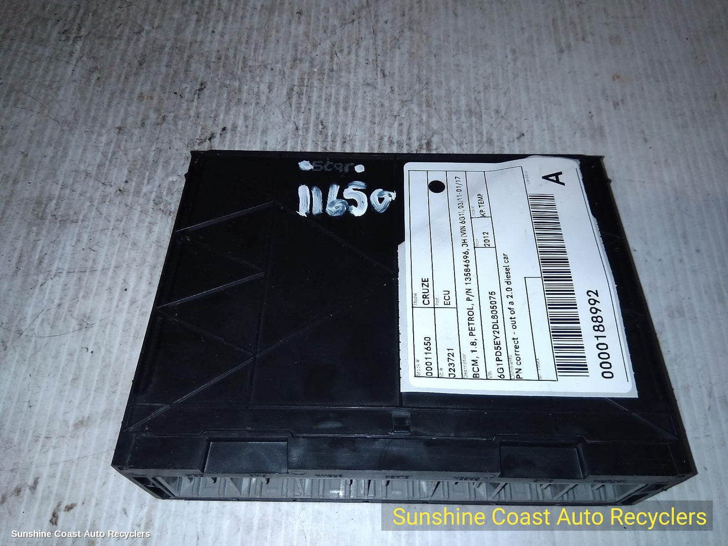2012 Holden Cruze Ecu