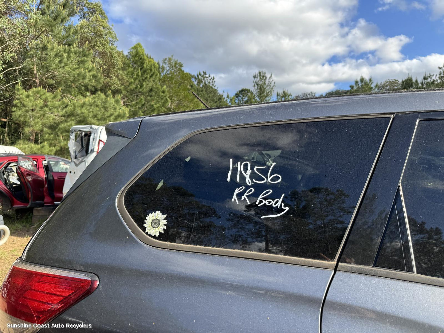 2016 Nissan Pathfinder Right Rear Side Glass