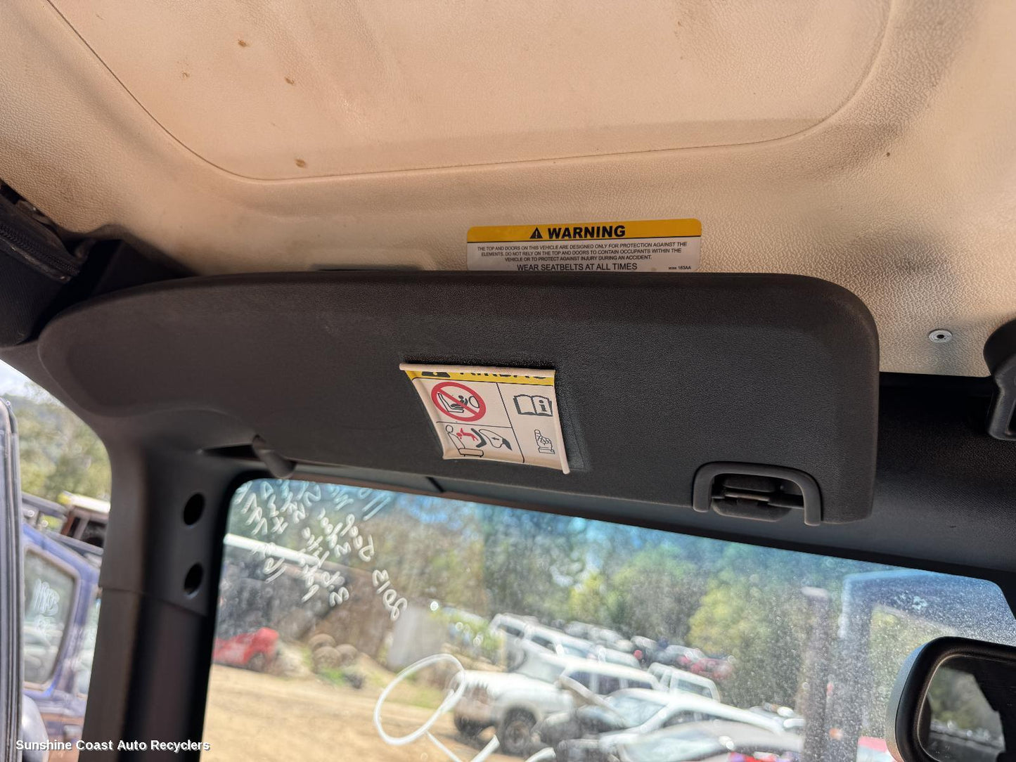 2013 Jeep Wrangler Sunvisor