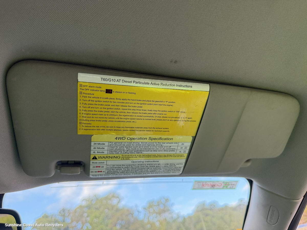 2017-2026 Ldv T60 Sunvisor