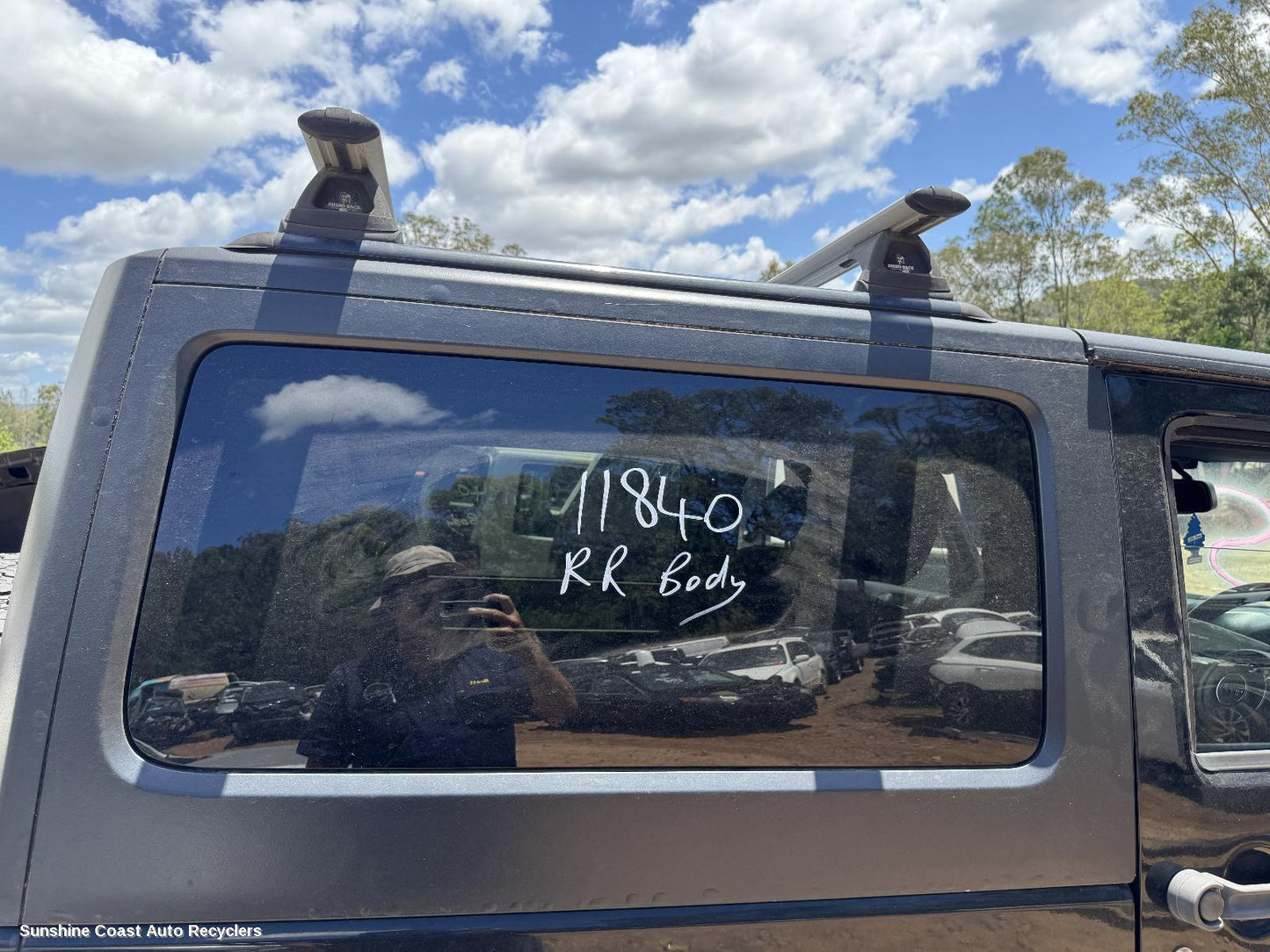 2013 Jeep Wrangler Right Rear Side Glass