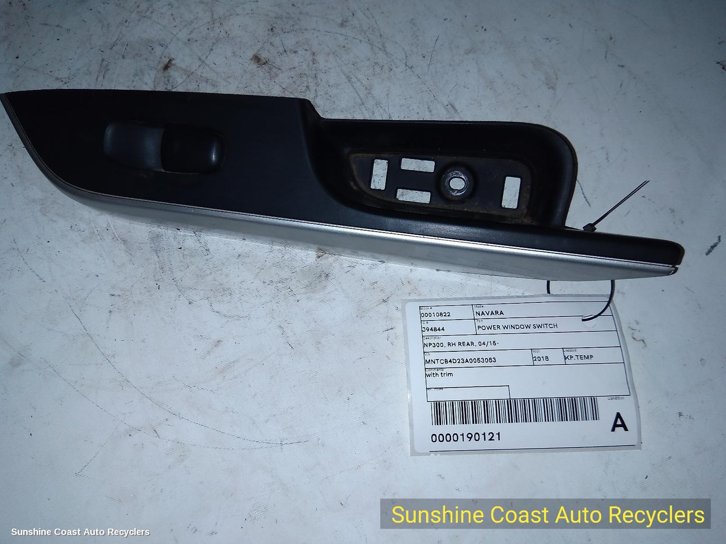 2018 Nissan Navara Pwr Dr Wind Switch