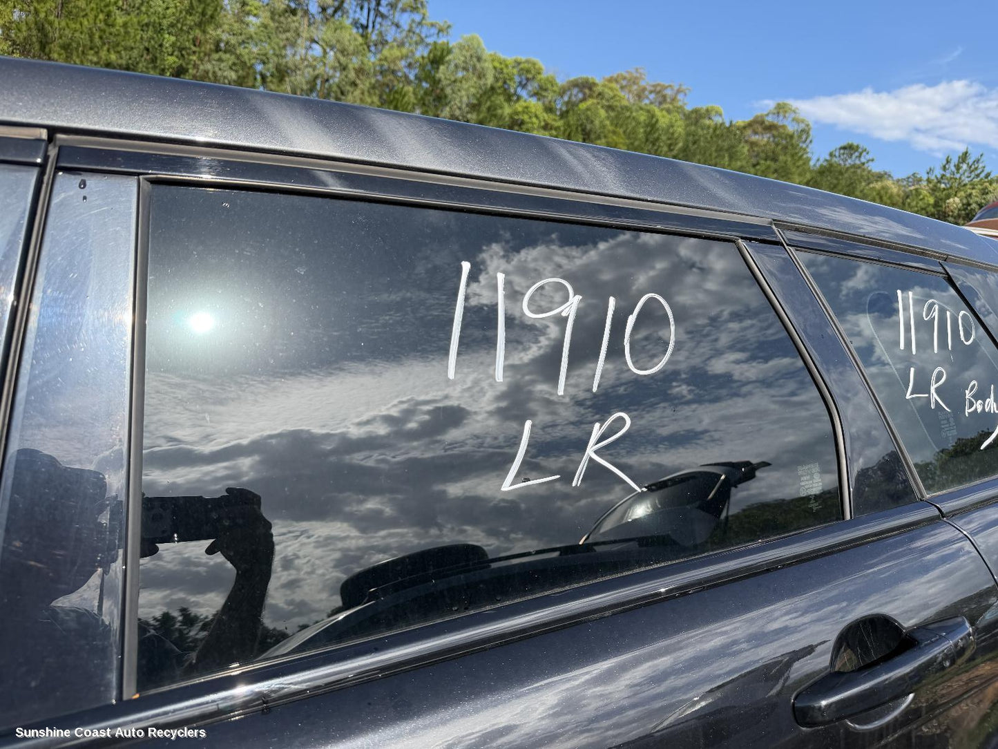 2019 Land Rover Rangerover Evoque Left Rear Door Window