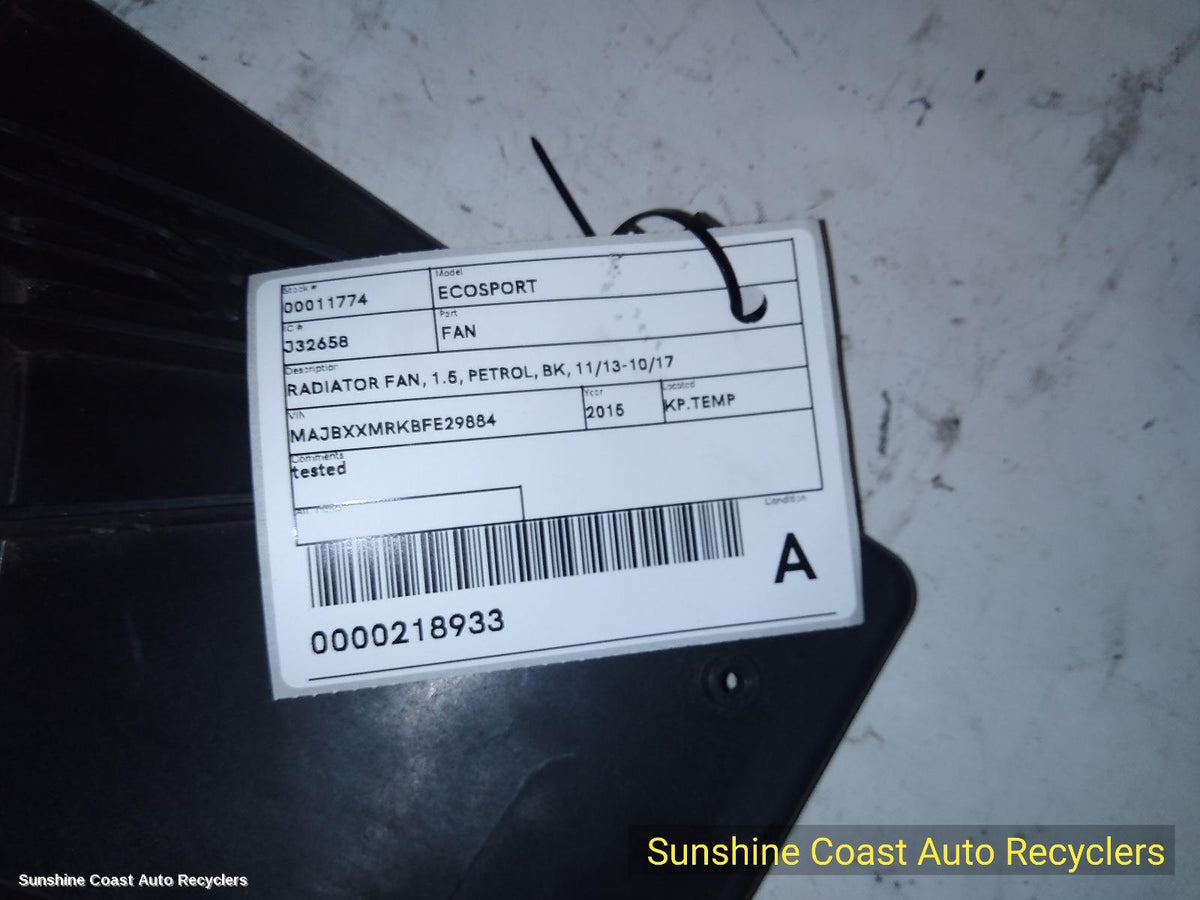 2013-2017 Ford Ecosport Fan