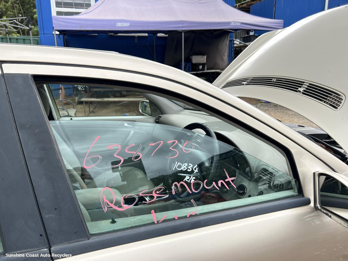 2003 Mercedes C Class Right Front Door Window