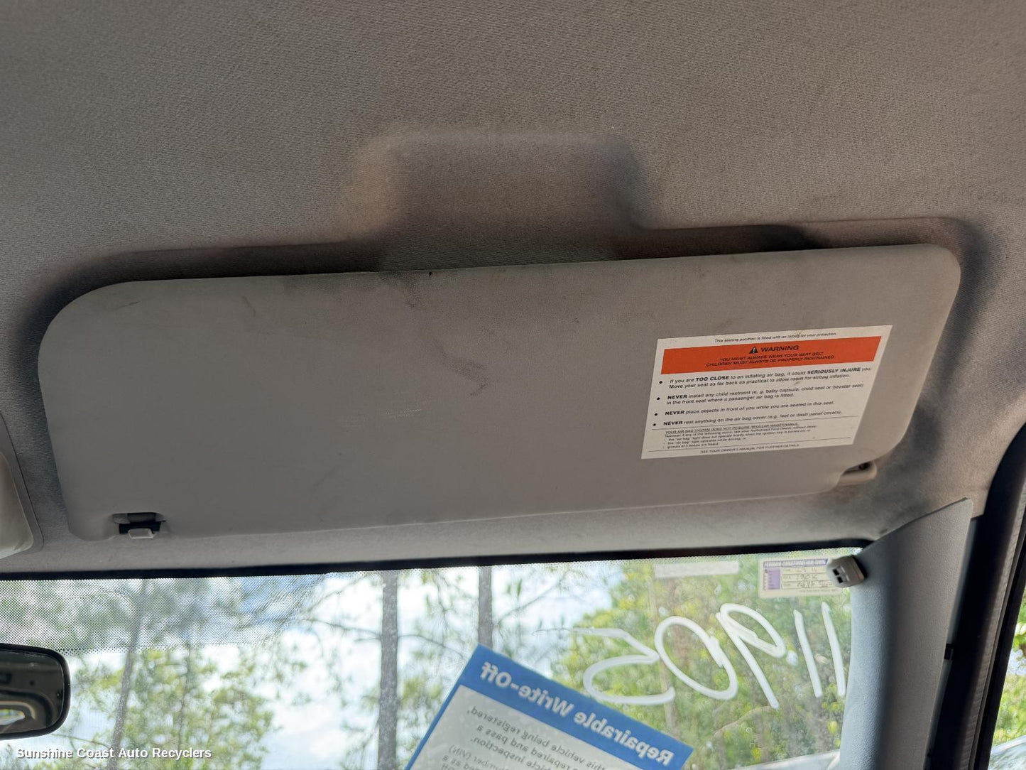 2013 Ford Transit Sunvisor