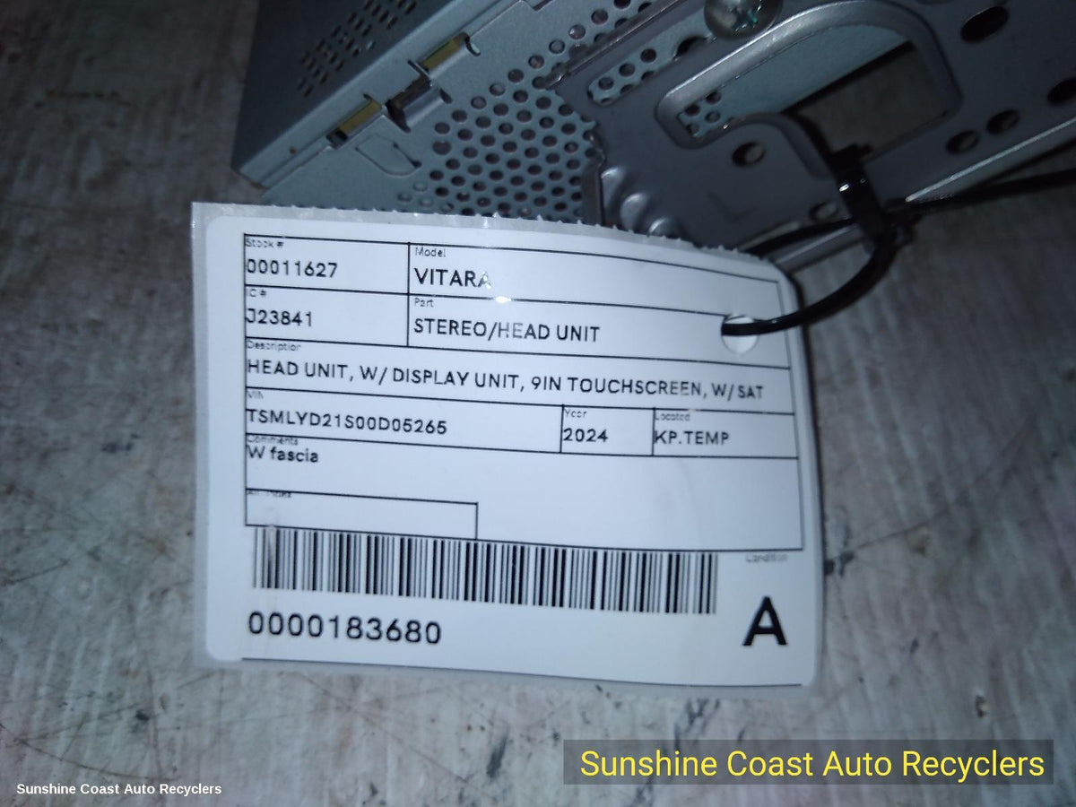 2018-2025 Suzuki Vitara Radio Cd Dvd Sat Tv
