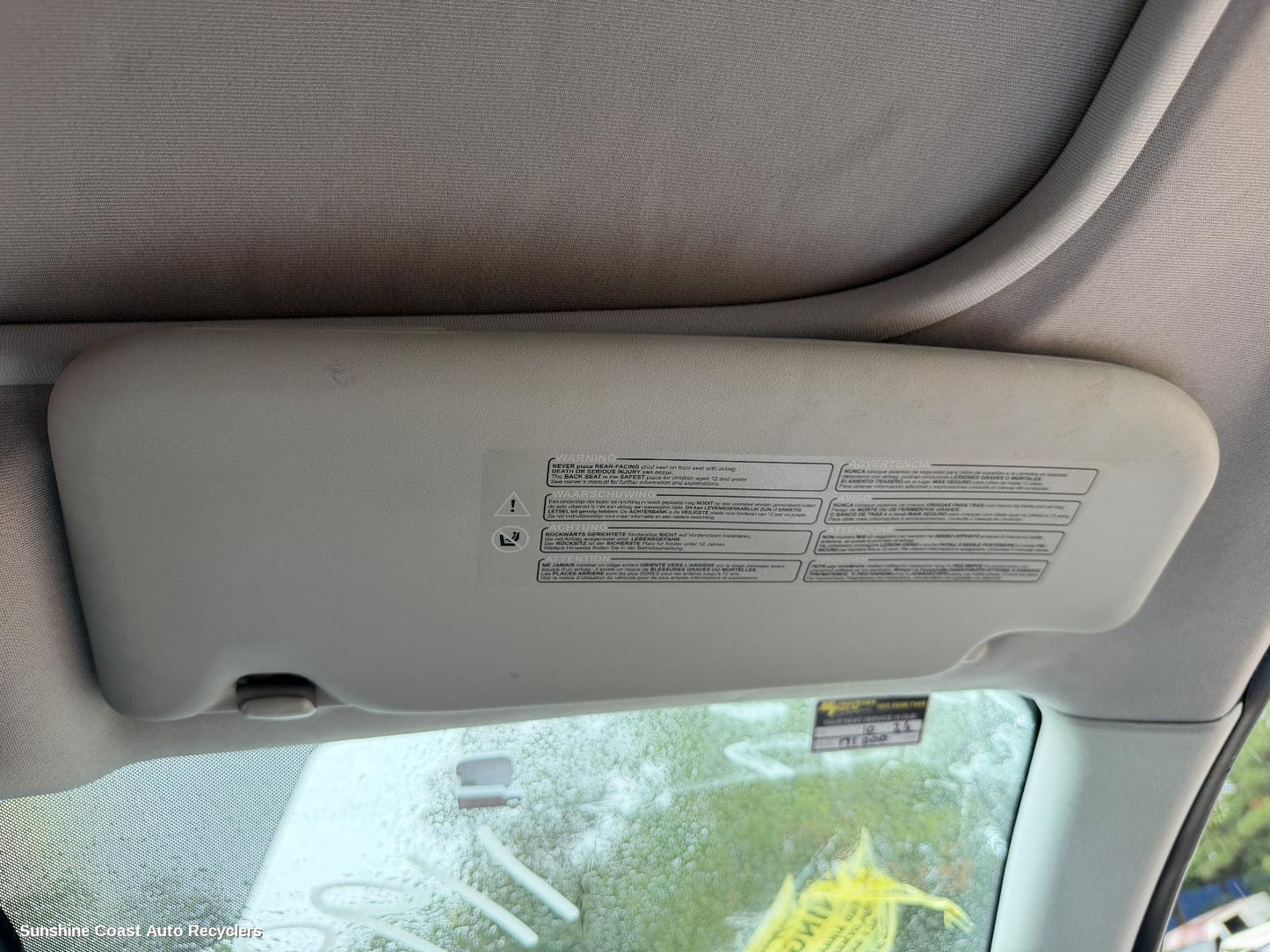 2007-2014 Nissan Dualis Sunvisor