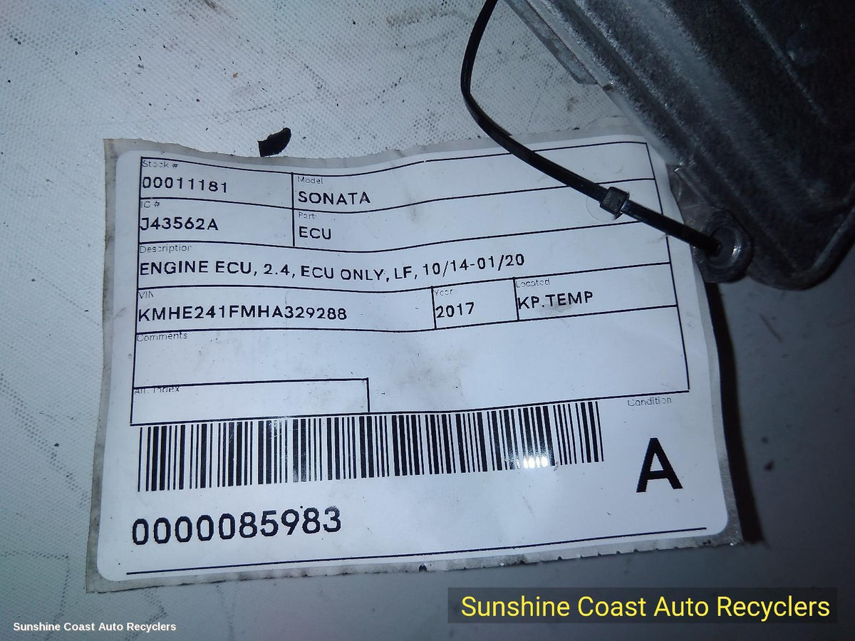 2014-2020 Hyundai Sonata Ecu