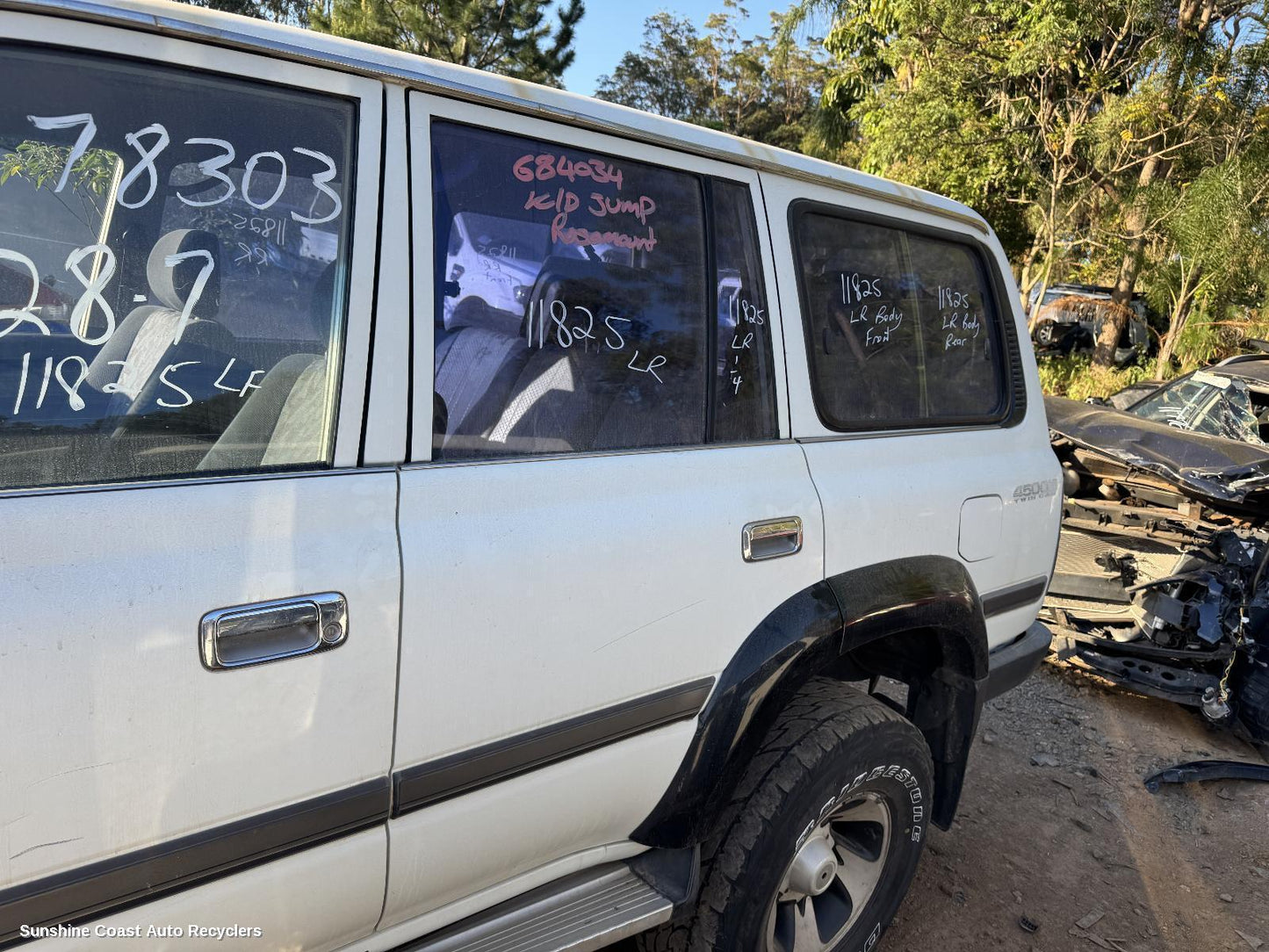1996 Toyota Landcruiser Left Rear Door Sliding