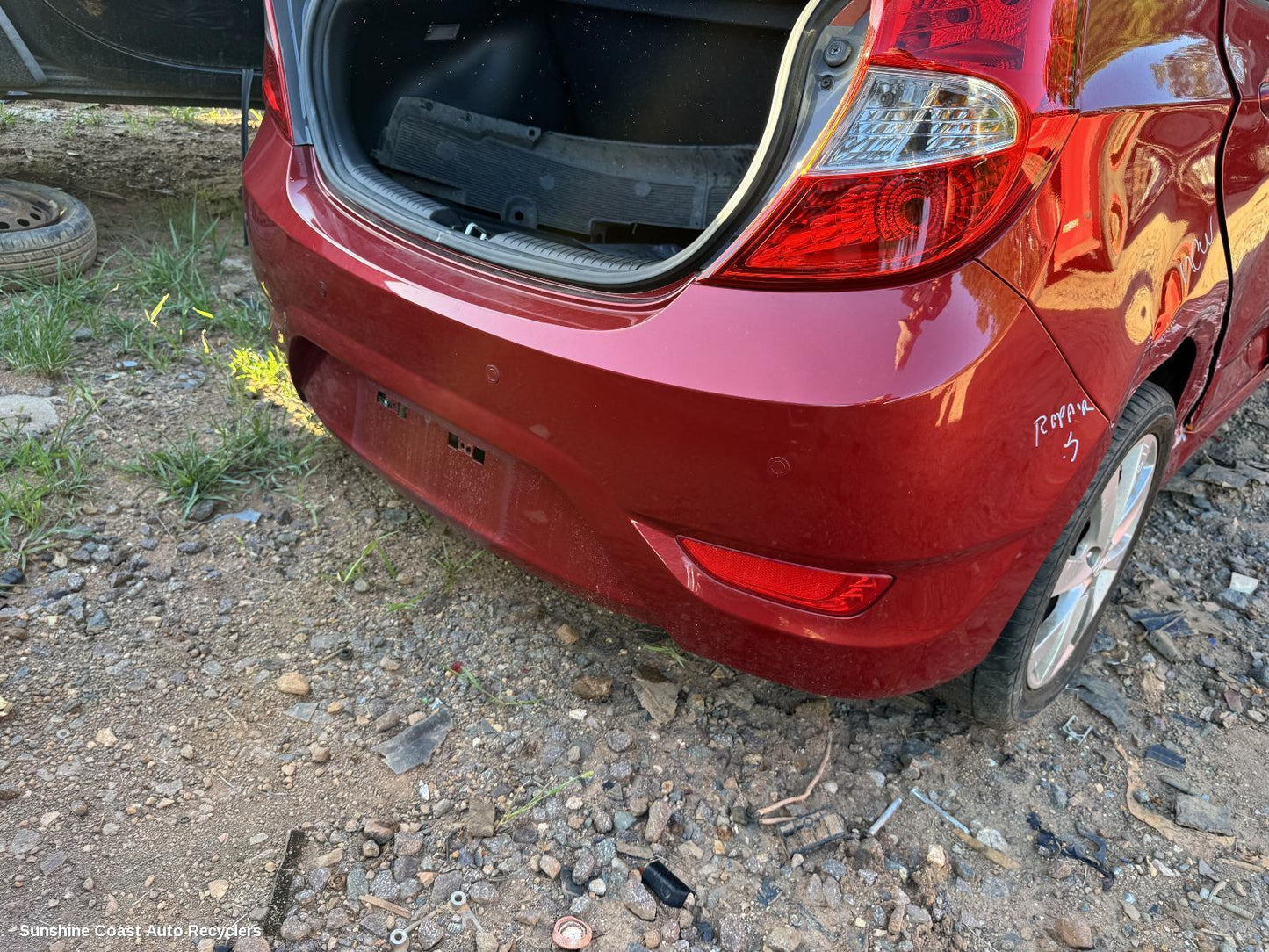 2017 Hyundai Accent Rear Bumper
